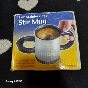 Stainless Steel Stir Mug - Black